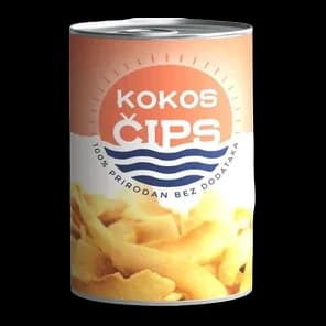 Kokos Čips 90g Top Foods