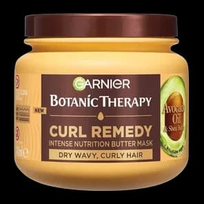 Maska Za Suvu Talasastu I Kovrdžavu Kosu Avocado Botanic Therapy340ml Garnier