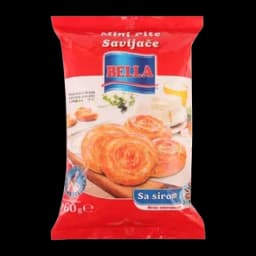Pita Mini Savijače Sir 960g Bella