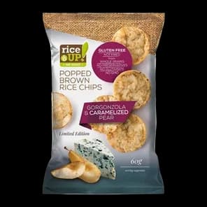 Čips Pirinčani Gorgonzola Sir Karamelizovana Kruška Gf 60g Rice Up