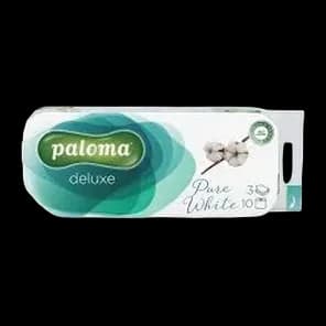 Toal.papir Pure white tros.Paloma 10x150