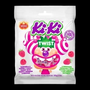 Bombone Ki-Ki twist malina-jog 100g