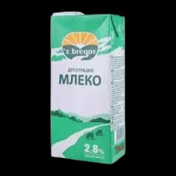Mleko Zbregov 2.8% 1l Čep