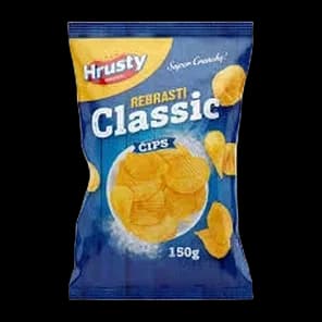Čips Hrusty Rebrasti 150g