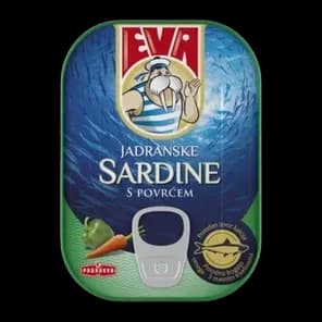 Sardina s povrcem Eva 100g