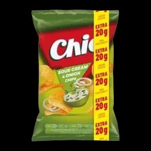 Chio sour cream&onion 130 g + 20 g gratis