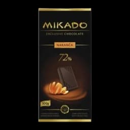 Čokolada Crna 72% Pomorandža Mikado 100g