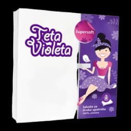 Salvete Dekor 38x38 50/1 2sl Bele V