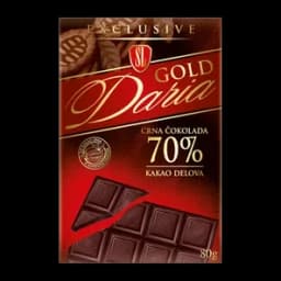 Čokolada Daria Crna Posna 80g Sl