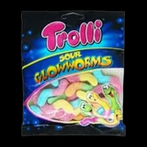 Bombone Sour Glowworms 100g Trolli