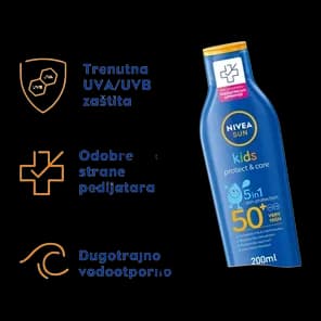 Losion Nivea Sun Protect&care Kids Spf50+200ml