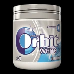 Žv Guma Orbit Whi Freshm Bottle 84g