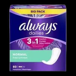 Liners Normal 60 pcs Always