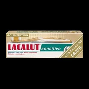 Pasta Lacalut sensitive75ml+gold cetkica