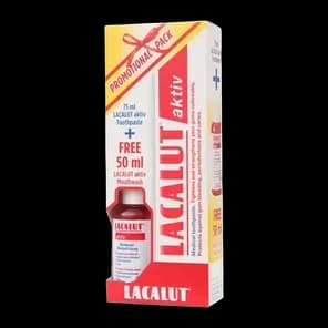 Pasta Lacalut Akt.75ml+gratis rast.50ml