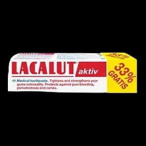 Pasta Lacalut Akt.White 75ml+33% gratis