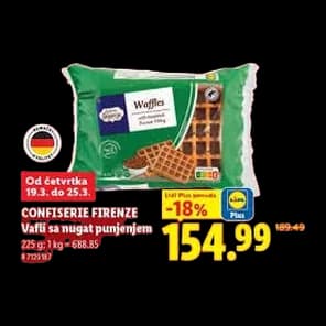Vafli sa nugat punjenjem MK28 225g