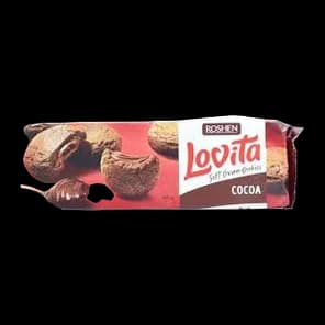 Keks Lovita Punjen Lešnik Kremom 127gr Rochen
