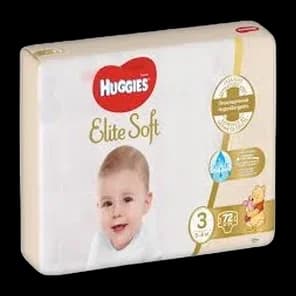 Pelene Huggies ESoft (3) Mega 72kom