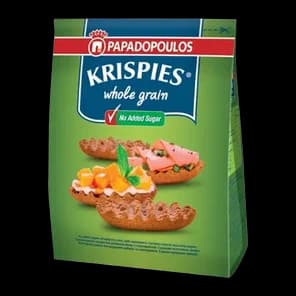 Dvopek Pšenični Integralni Sa Zaslađivačima 200g Krispies Papadopoulos