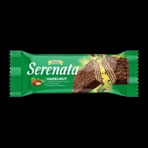 Napolitanka Sa Lešnicima Prelivena Mlečnom Čokoladom 33gr Serenata