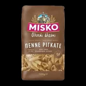 Testenina Integralna Penne Rigate 500gr Misko