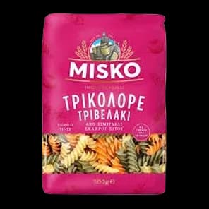 Testenina Twirls Tricolore 500gr Misko