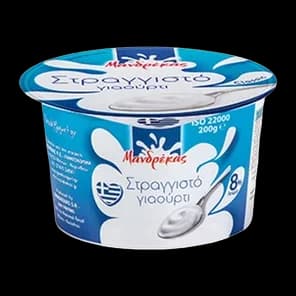 Jogurt Grčki Od Kravljeg Mleka Sa 8% Mm 200gr Mandrekas