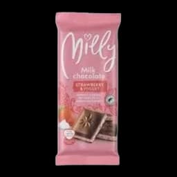 Mlecna cokolada jagoda&jogurt Milly 100g