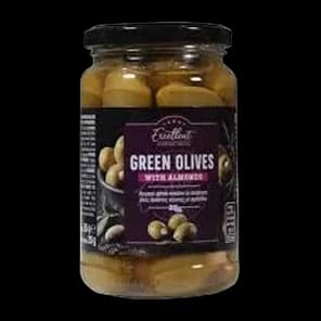 Zelene masline sa bademom Excellent 355g