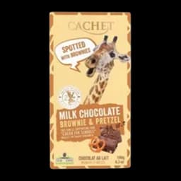 Čokolada Mlečna Brownie&pretzel Cachet 180g