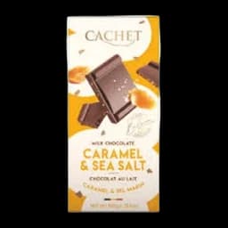 Čokolada Mlečna Caramel&sea Salt Cachet 180g