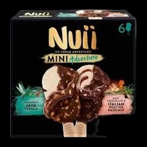 Sladoled Nuii lesnik&badem.vanila 252g