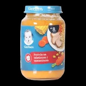 Kasica povrce,telet.rezanci Gerber 190g