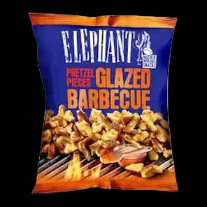 Elephant Pretzel Pieces Glazed Barbecue 125g