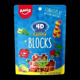 Bombone 4d Blocks Gummy 72g Amos