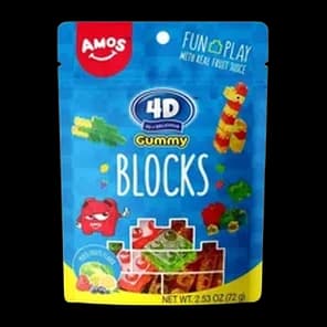Bombone 4d Gummy Fruits 72g Amos