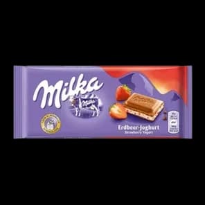 Cokolada mlecna strawbery Milka 100g