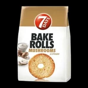 Dvopek Bake Rolls pecurke 7 days 80g
