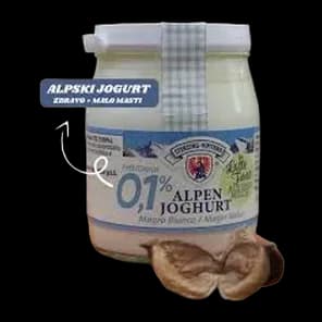 Jogurt Alpski Organski 0.1% 150g Vipiteno