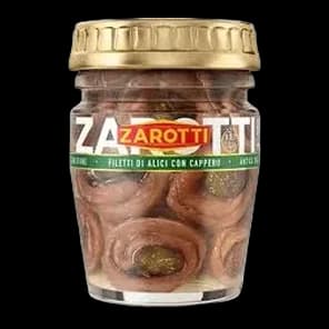 Inćuni Fileti Sa Ljutom Papričicom U Suncokretovom Ulju 60gr Zarotti