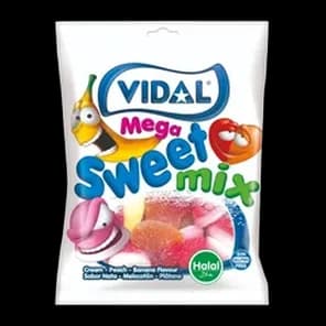 Bombone gumene mega sweet mix Vidal 90g