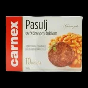Pasulj Sa Fasiranom Sniclom 400gr Carnex