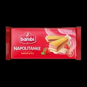Vafl Jagoda&šlag 185g Bambi