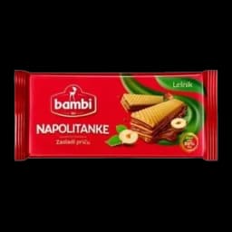 Bambi Napolitanke Mleko Lesnik 185g