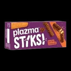 Keks Preliven Mlecnom Cokoladom Plazma Stiksi 125g Bambi
