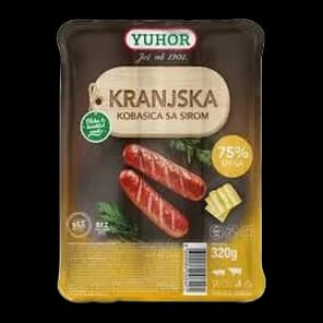 Kobasica Kranjska Sa Sirom 320g Yuhor