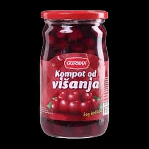 Kompot visnja bez kost.Gurman 720g