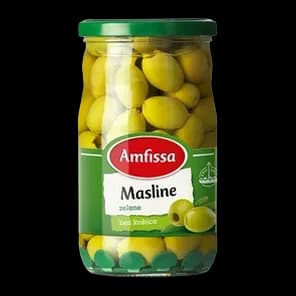 Masline zelene bez kostice Amfissa 680g