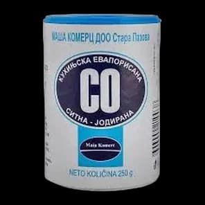 So Evaporisana Kuhinjska Sitna Jodirana 250 Gr Dozna Kristal So